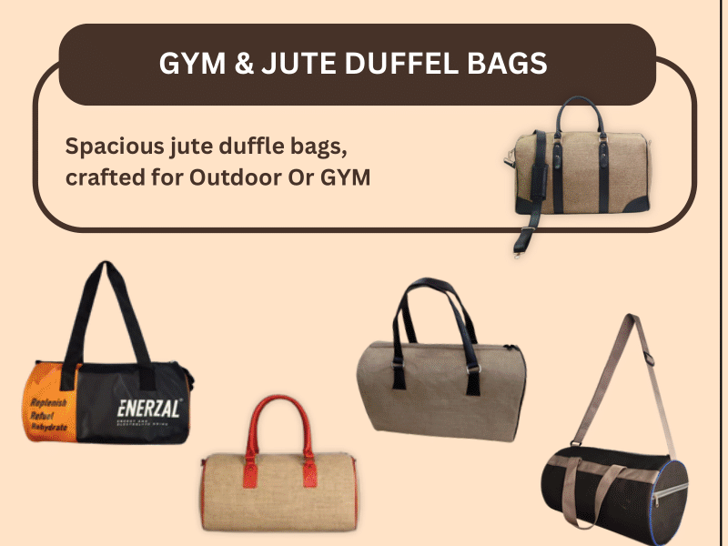 Jute duffle bag collection